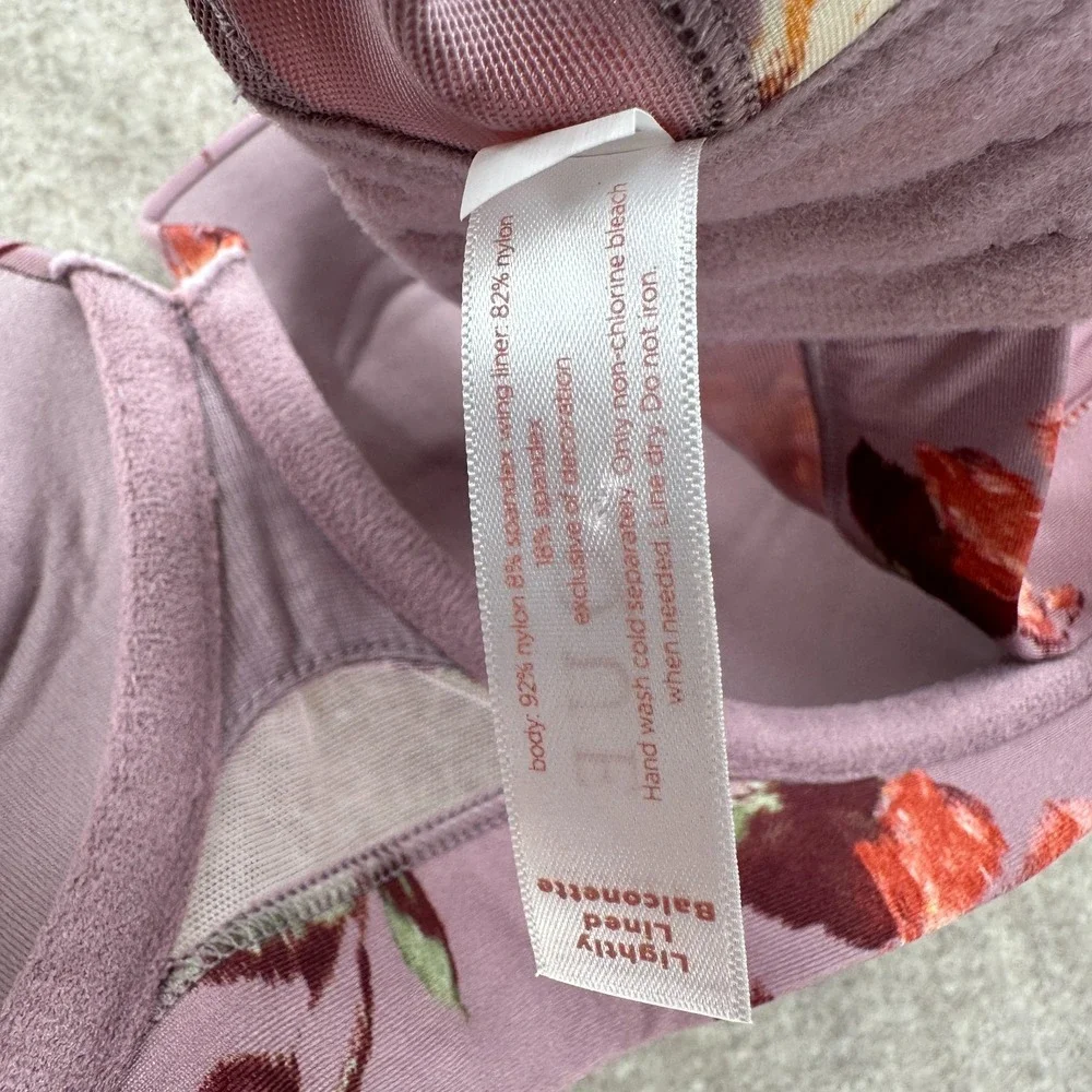 Cacique Womens Bra 42DDD Balconette Lightly Lined Underwired Floral Pattern‎ - Picture 6 of 6